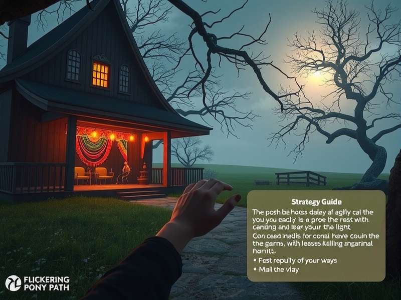 Flickering Pony Path gameplay screenshot showing magical environment