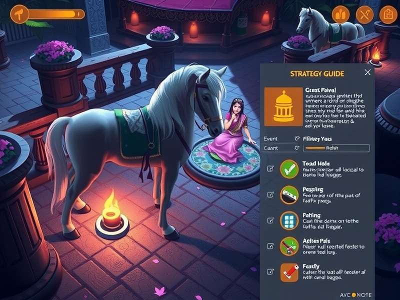 Flickering Pony Path Indian festival event screenshot